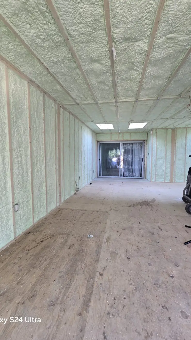 5" (R31) of 2lb closed-cell spray foam on flat ceiling joists and 3.5" (R22) on exterior wall studs in Pickering (Rougemount & Dunbarton) [JOB-2025-07-14-01]